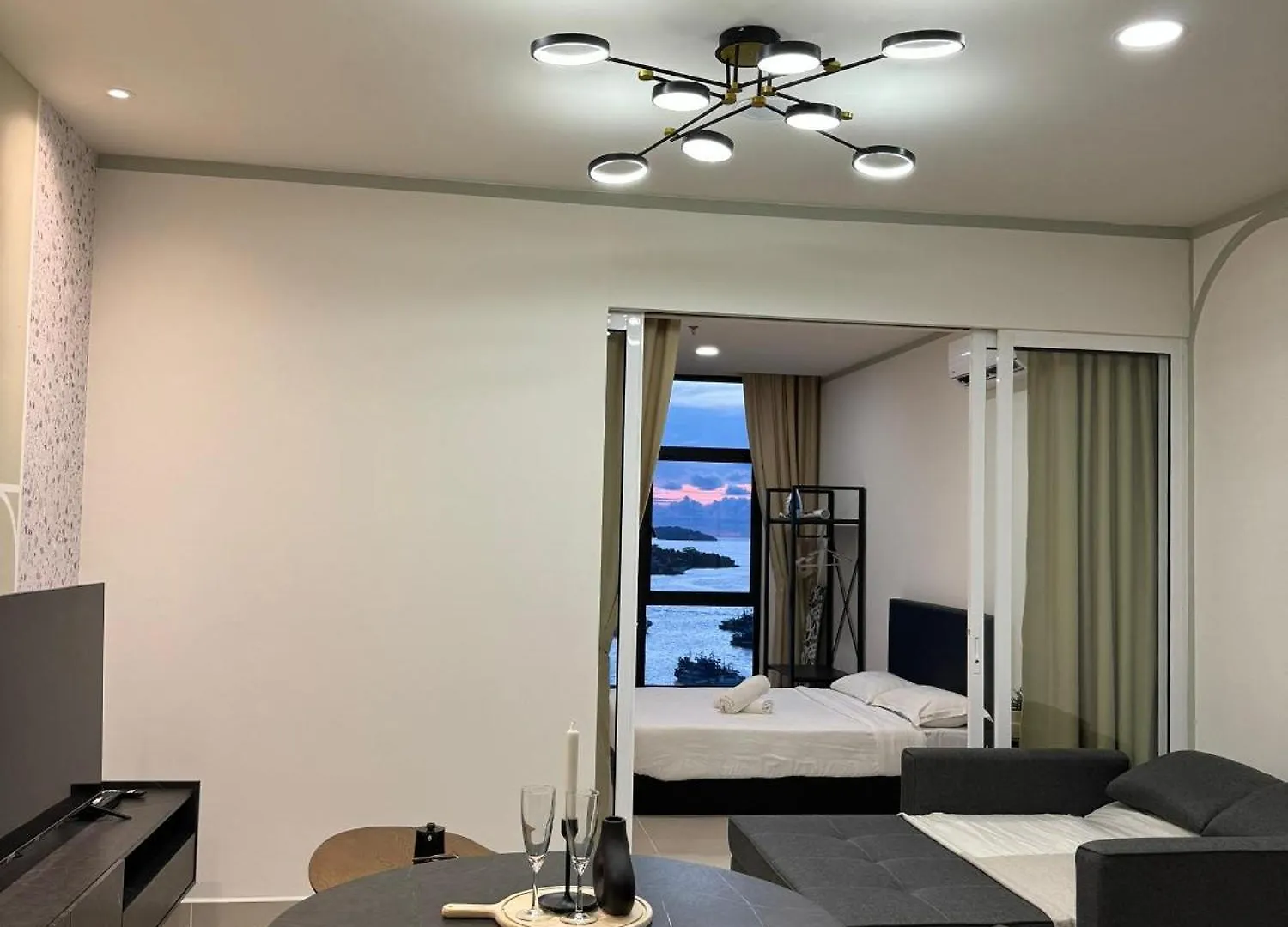 公寓式酒店 Hs Homestay Shore Pasar Besar Dan Kk Plaza 亞庇