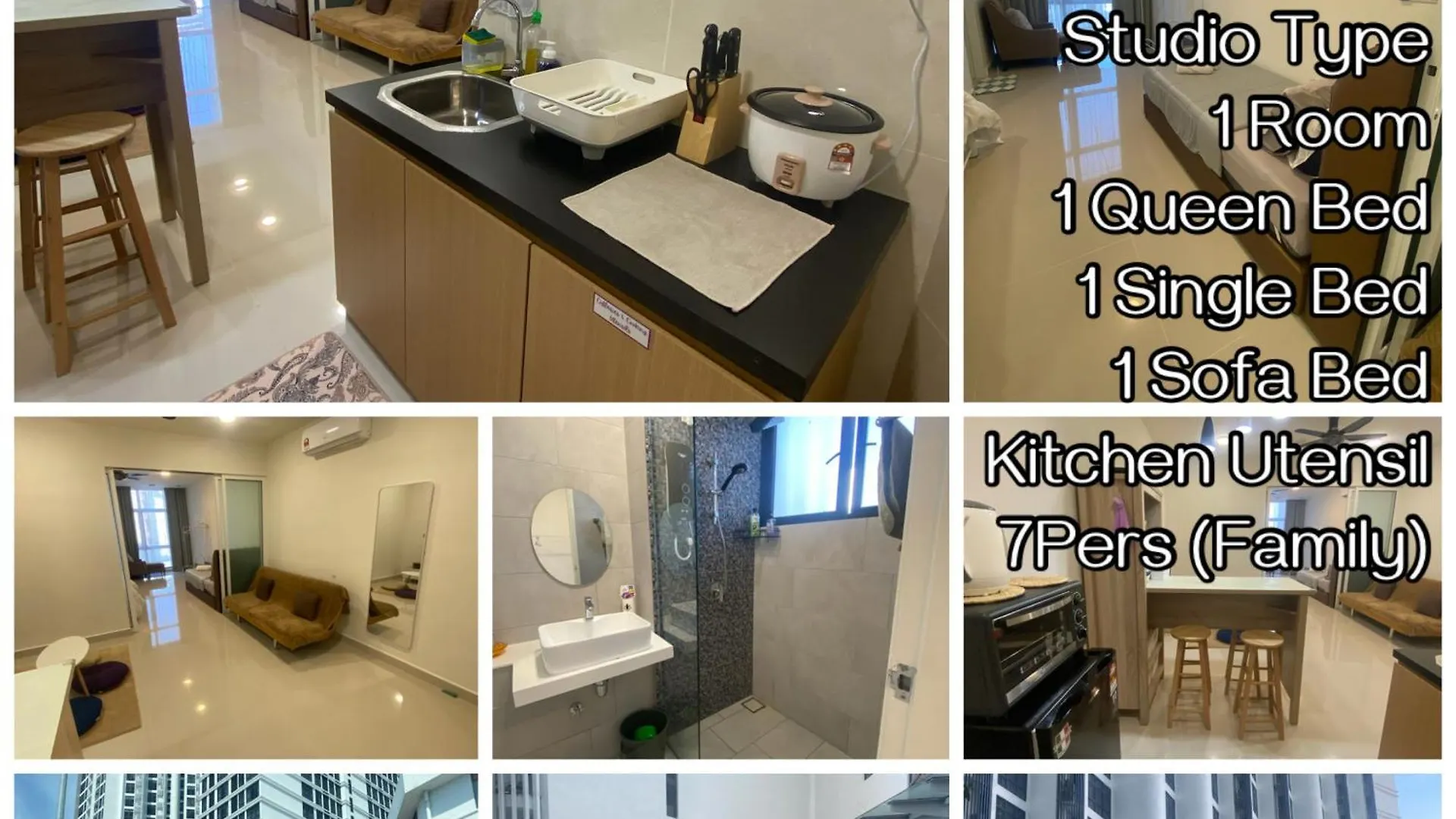 Aparthotel Hs Homestay Shore Pasar Besar Dan Kk Plaza Kota Kinabalu